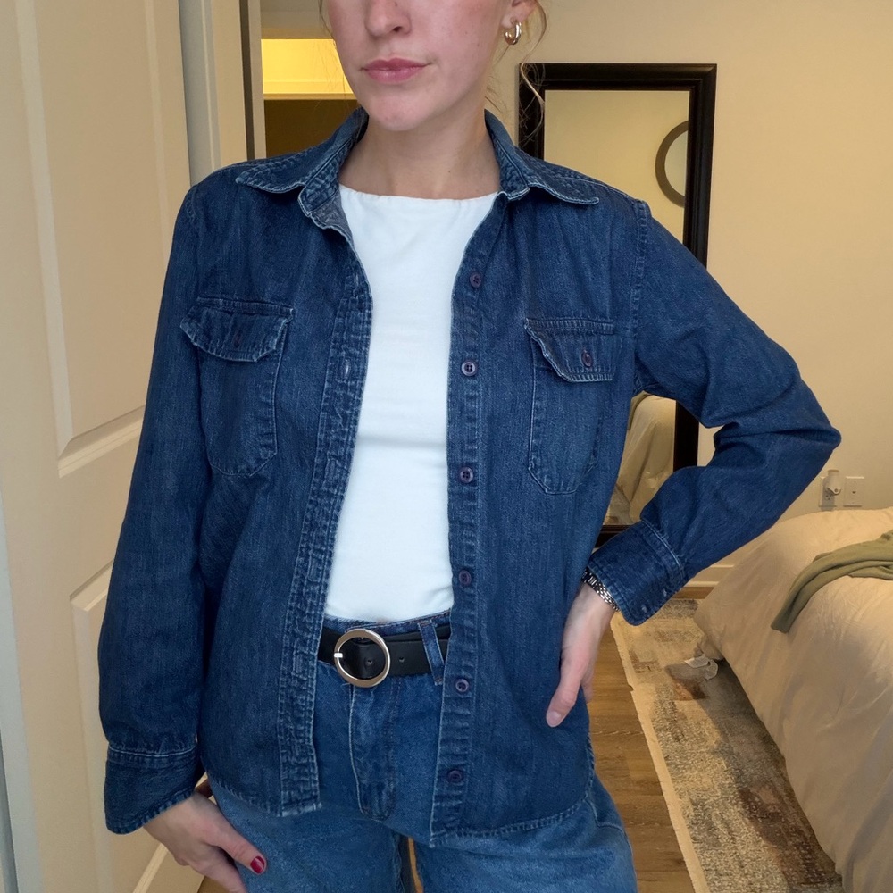 J. Crew Dark Blue Jean Jacket